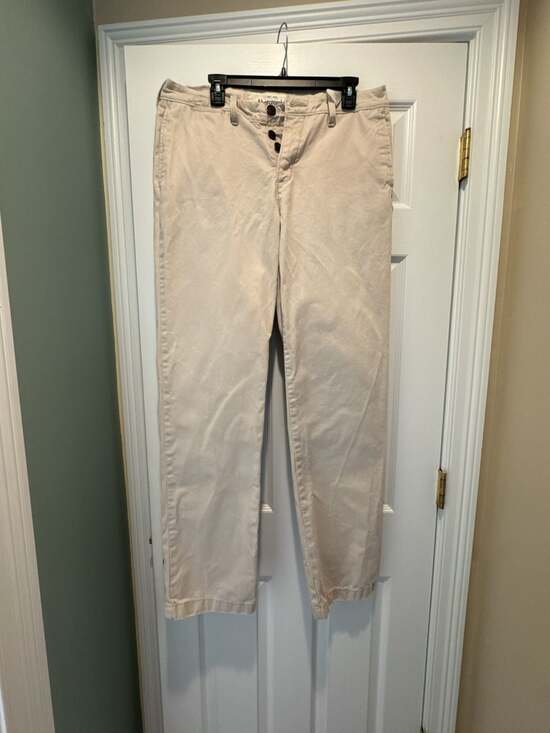 Abercrombie & Fitch Other - Abercrombie & Fitch Cream Beige Chino Pants Button Fly Size 34x34